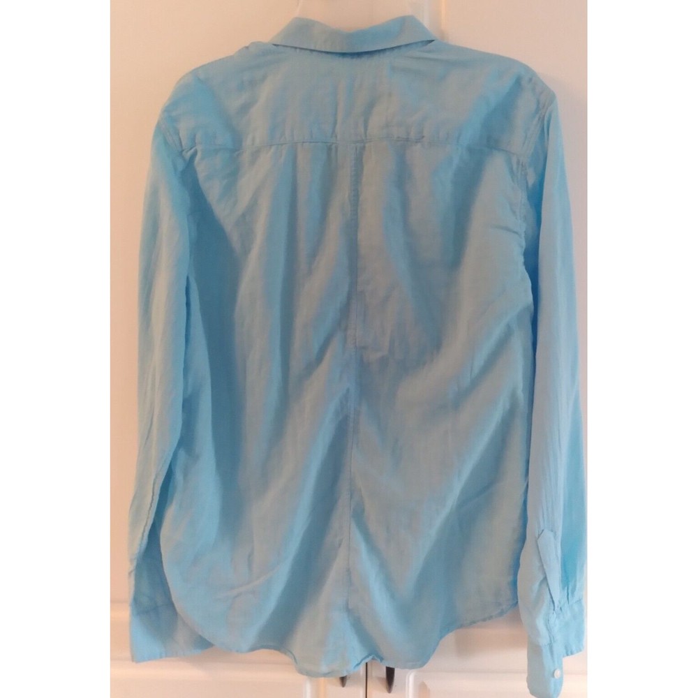 Frank & Eileen Shirt Women's Small Pale Blue Made in Sunny California - Picture 7 of 9